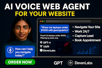 build ai voice agents, web voice agents for your business