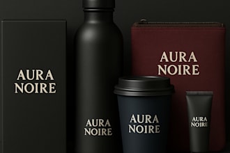design professional product packaging and labels with mockups