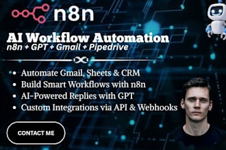 automate your workflow using n8n, openai, gmail, sheets and pipedrive