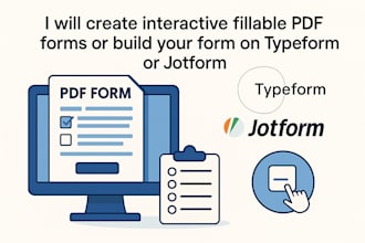 create interactive fillable PDF forms or build your form on typeform or jotform