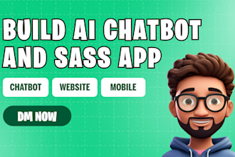 build ai chatbot ai saas website ai mobile app ai agent with support