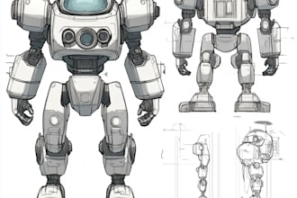 create futuristic cyberpunk style or mecha logo for you