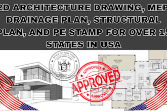 do pe stamp review and seal architectural drawings for USA for cities permit