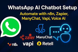 build ai agent whatsapp chatbot automation ai voice n8n twilio manychat wati