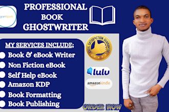 ghost book writer non fiction ghostwriter create ebook amazon kindle book layout