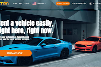 car rental website car rental rental website car dealership booking website