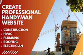 make website for handyman construction hvac plumbing roofing electrical solar