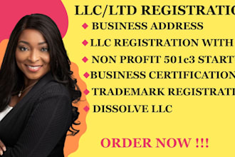 do US llc company registration, nonprofit startups 501c3,ein