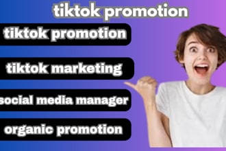 organically grow instagram, tiktok, facebook promotion to increase followers