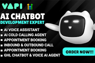 vapi ai calling agent, ghl chatbot, retell ai voice agent, make com, ai agent