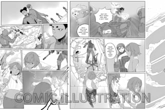 draw manga storyboard anime manga comic page manga artist graphic novel art