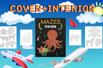 create custom maze activity book for amazon kdp