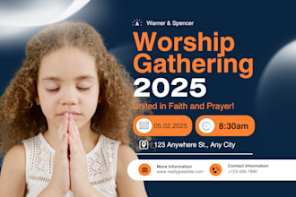 create church flyer design,event flyer, social media, flyer poster