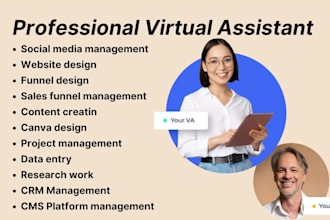 be your creative virtual assistant in wordpress, wix, website virtual assistant