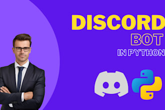 create a custom discord bot for you in python