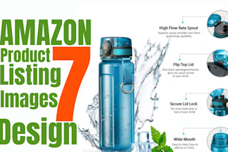 do amazon listing images, product pictures and product infographic design