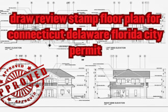 draw review stamp floor plan for connecticut delaware florida city permit