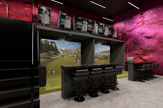 construct simulator building, ceiling top of screen, golf sim measurement, setup