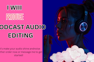 do podcast audio editing audio cleaning mixing and mastering music editing music
