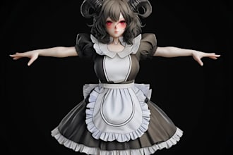 design custom vrchat furry avatar 3d modelling vr character vtuber