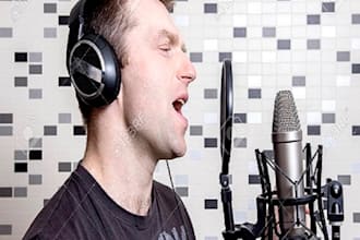 be your male vocalist for progressive house pop, dance pop