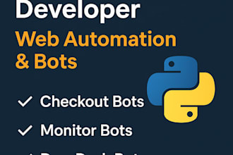 build a python bot for web automation or web scraping