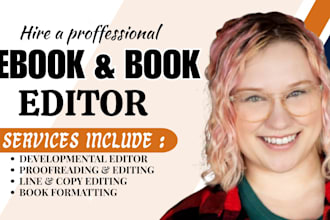 do book editing developmental copy edit memoir sci fic cozy thriller ebook
