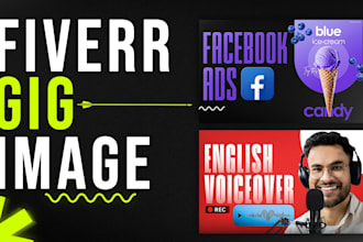 make attractive fiverr image design for your gig thumbnails