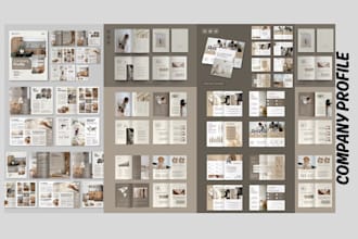 design amazing brochure, company profile, annual report or proposal