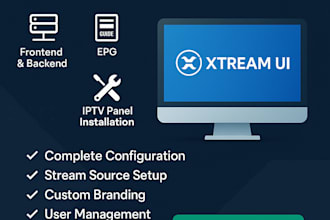setup xtream UI panel, xui server, epg configure, iptv panel installation