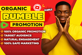 do superfast organic rumble promotion, rumble channel and video