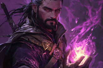 draw your dnd character art or character design