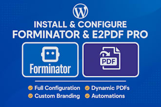 install and configure wordpress forminator with e2pdf pro