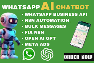 create whatsapp ai chatbot using whatsapp cloud API, vapi ai and n8n automation