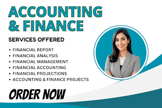 do excel projects, accounting and finance assignments, financial model forecasts