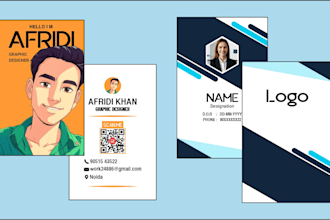 design complete brand identity for personal use id card,