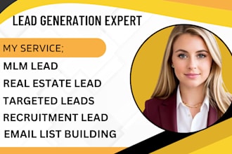generate recruitment lead b2b lead real estate lead prospect lead mlm lead