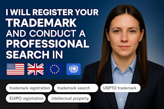 register your trademark and conduct a professional search in uspto, euipo, wipo