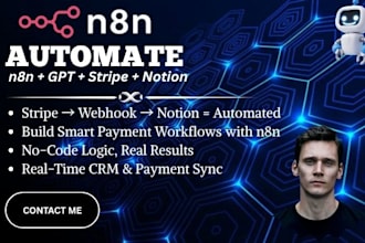 automate your workflow using n8n, stripe, notion and webhooks