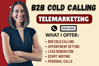 do b2b cold calling telemarketing, appointment setting and telemarketing manager