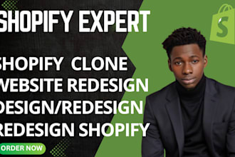 do shopify clone rebuild shopify store redesign and website design