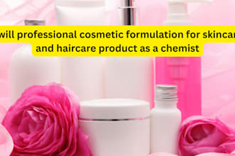 professional cosmetic formulation for skincare and haircare product as a chemis
