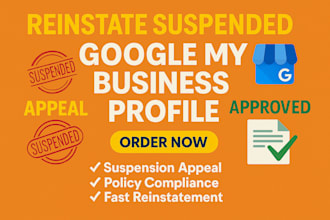 reinstate suspended gmb appeal, google my business reinstatement