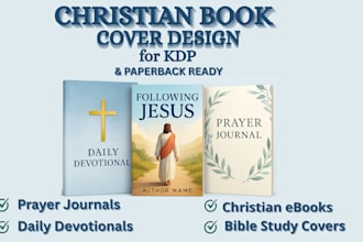 design an eye catching christian book cover for amazon KDP