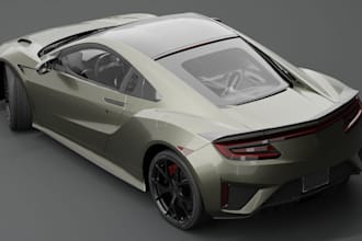 sculpt3d ferrari,car body kits,sport car,dnd car sculpture, glb,car for web,ship