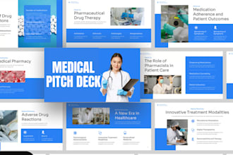 design investor pitch deck presentation design powerpoint medical google slides