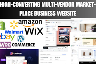 develop multi vendor marketplace ecommerce business build shopify wordpress web