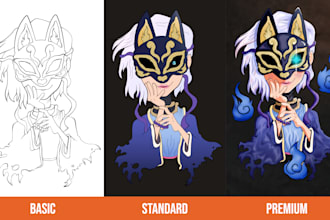 design unique illustrated characters for your brand or story
