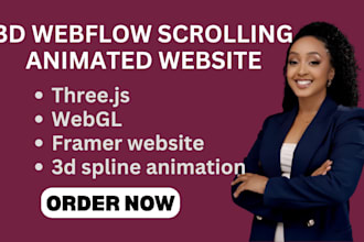 build 3d scroll animation website using webflow, gsap, and three js