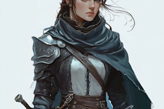 draw your dnd character art